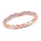 Gem And Harmony 1/4 Carat (ctw) Diamond Eternity Wedding Band Ring in 14k Rose Pink Gold
